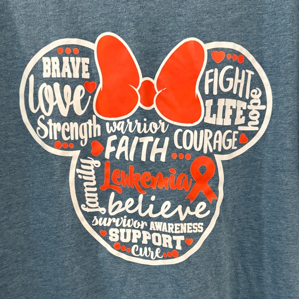 Minnie Mouse leukemia support T shirt